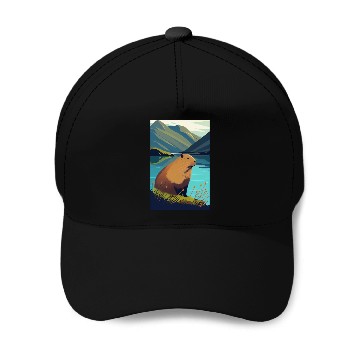Discover Capybara Nature Capibara Baseball Caps