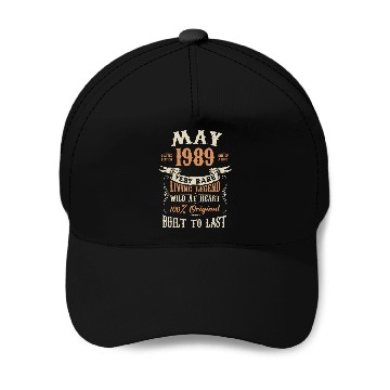 Discover May 1989 Birthday Surprise Baseball Caps