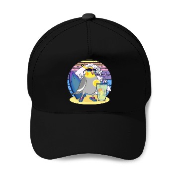 Discover Summer Cockatiel Baseball Caps