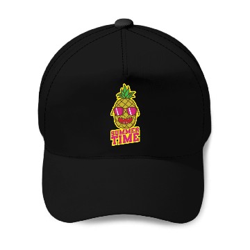 Discover Summer Time Pineapple tropical sweet Fruit Baseball Caps