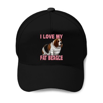 Discover I Love My Fat Beagle Baseball Caps
