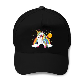 Discover Dabbing Unicorn Bitcoin Sarcastic Cryptocurrency Baseball Caps