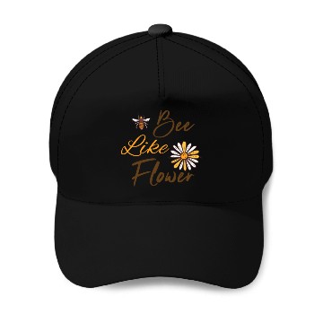 Discover Bee like a flower Honey bee Baseball Caps