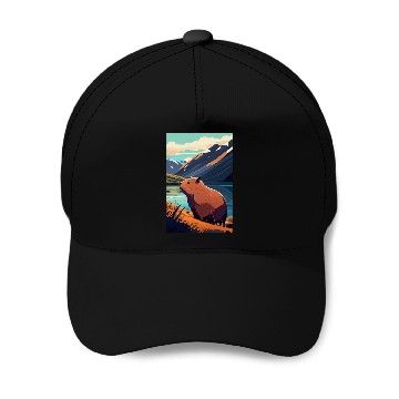 Discover Capybara Nature Capibara Baseball Caps