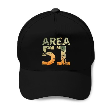 Discover Area 51 UFO Design Baseball Caps