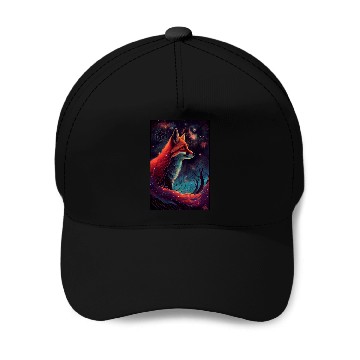Discover Fox Galaxy Nature Baseball Caps