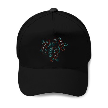 Discover Neon Koi Fish Baseball Caps