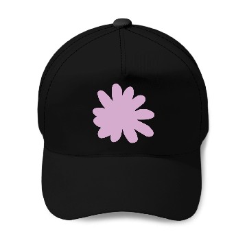 Discover Magenta Abstract Minimal Flower Baseball Caps