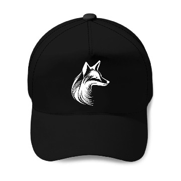 Discover Beautiful Tattoo Fox Portrait Baseball Caps