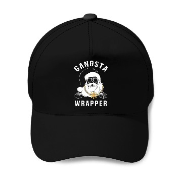 Discover Gangsta Wrapper Gangster Santa Baseball Caps
