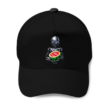 Discover Watermelon for the robot Baseball Caps