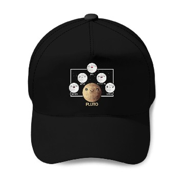Discover Pluto Moons Planet Space Lover Solar System Baseball Caps