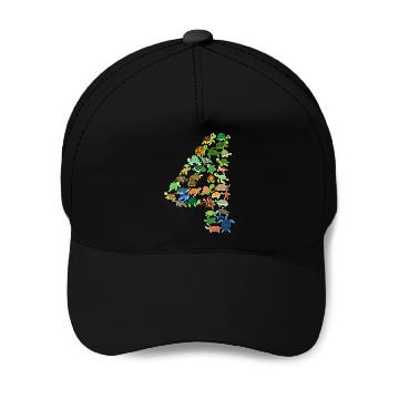 Discover 4th Birthday Sea Turtle Tortoise Theme 4 Year Old Baseball Caps