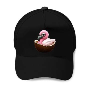 Discover Coconut Flamingo Baseball Caps