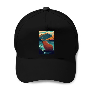 Discover Capybara Nature Capibara Baseball Caps
