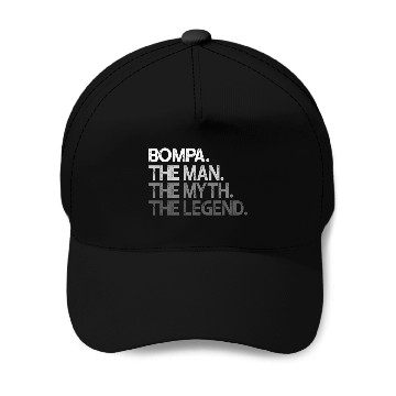 Discover Bompa The The Myth The Legend Baseball Caps
