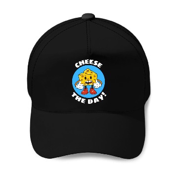 Discover Cheese The Day | Cheese Pun Baseball Caps