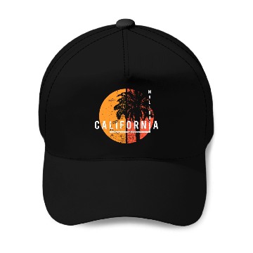 Discover Malibu California Cool Palm Tree Native Baseball Caps