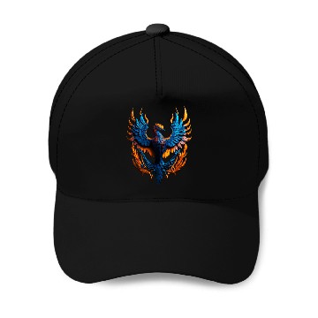 Discover Neon Phoenix Baseball Caps