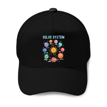 Discover Solar System Planets Science Baseball Caps
