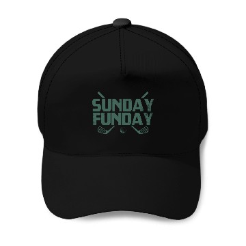 Discover Sunday Funday Golf Baseball Caps