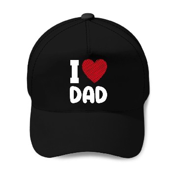 Discover I Love Dad Baseball Caps