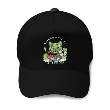 Discover Rainbow Kitten Surprise Baseball Caps