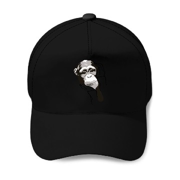 Discover Cute monkey in hands Baseball Caps