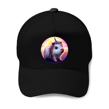 Discover Guinea pig unicorn Baseball Caps