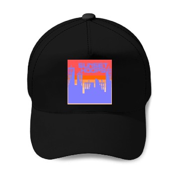 Discover Basketball Gift: Sunset Hoops Baseball Caps