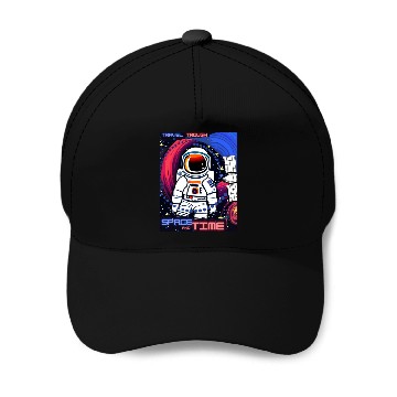 Discover Astronaut Space and Time Baseball Caps