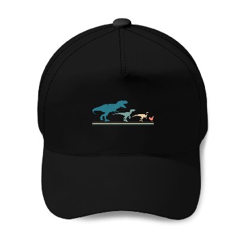Discover Dinosaur Chicken Evolution 70S Baseball Caps