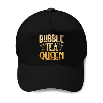 Discover Bubble Tea Queen Boba Tea Drinker Korean Drink Baseball Caps