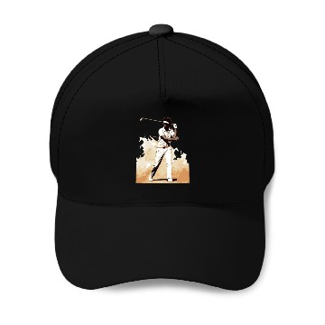 Discover Golfer Afro Man Golf Player African American Baseball Caps