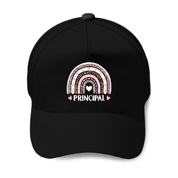 Discover Leopard Rainbow Principal Funny Back To School Baseball Caps