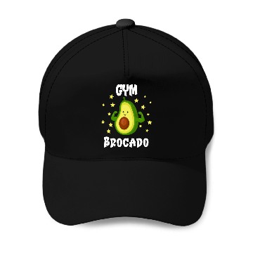 Discover Gym Bro Avocado ness Baseball Caps