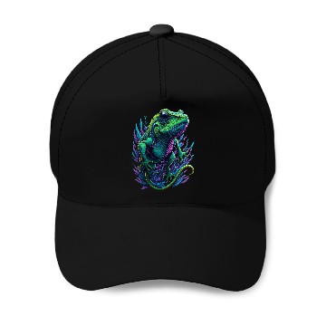 Discover Neon Lizard Colourful Baseball Caps