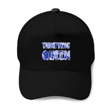 Discover Thrifting Queen blue camo Baseball Caps