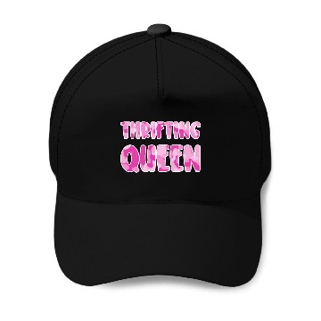 Discover Thrifting Queen pink camo Baseball Caps