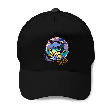 Discover Psychedelic Catfish Artwork Baseball Caps