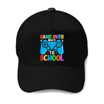 Discover Game Over Back To School Baseball Caps