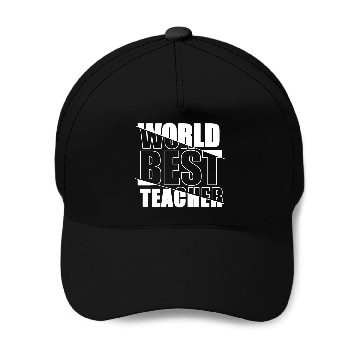 Discover World Best Teacher Baseball Caps