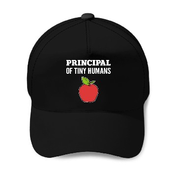 Discover Principal Tiny Humans School Principal Gift Baseball Caps