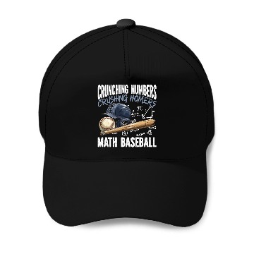 Discover Baseball Math Lover Mathematician Baseball Player Baseball Caps