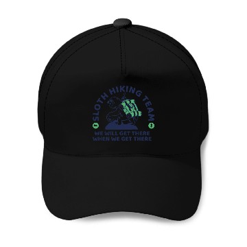 Discover Sloth Hiking Team nature Baseball Caps