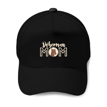 Discover Doberman Mom Baseball Caps