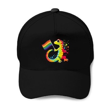 Discover Gay Pride Gecko Baseball Caps