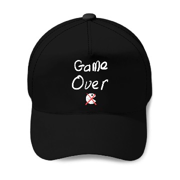 Discover Game Over Sarcasm 80s 70s Baseball Caps
