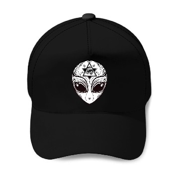 Discover Alien With All Seeing Eye Illuminati Baseball Caps