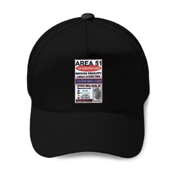 Discover Area 51 Reverse Engineering Pass Baseball Caps